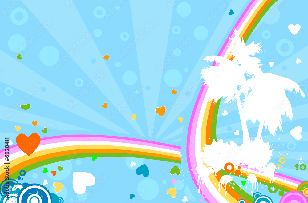 abstract design with rainbow abstract design with rainbow