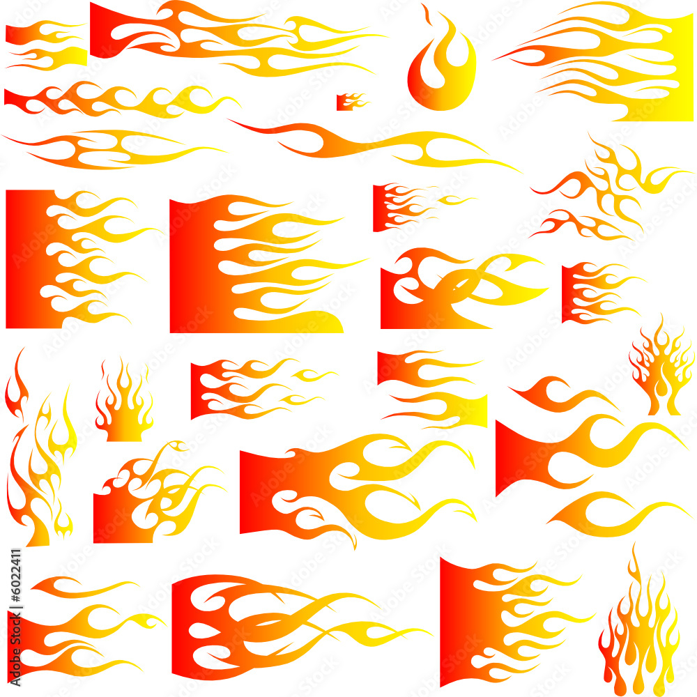Illustration von Flammen - Vector