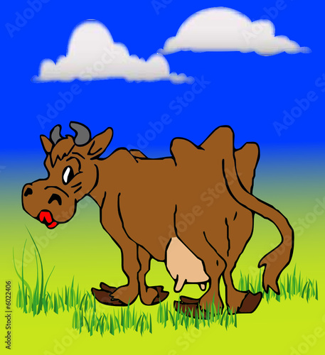 Illustration einer Kuh - Vector