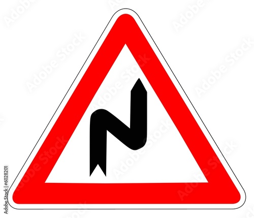 Panneau de Signalisation (Succession de virages - A1C)