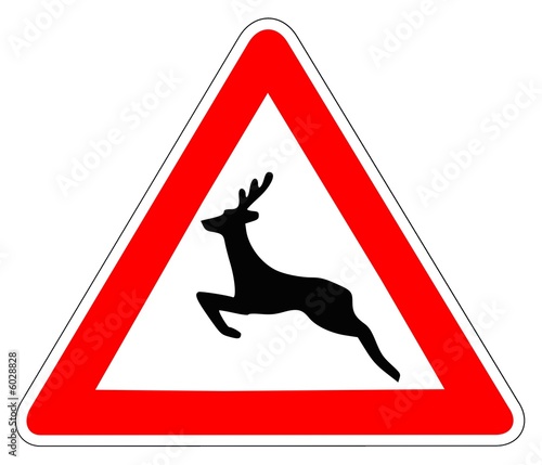 Panneau de Signalisation (Passage d'animaux sauvages - A15B)