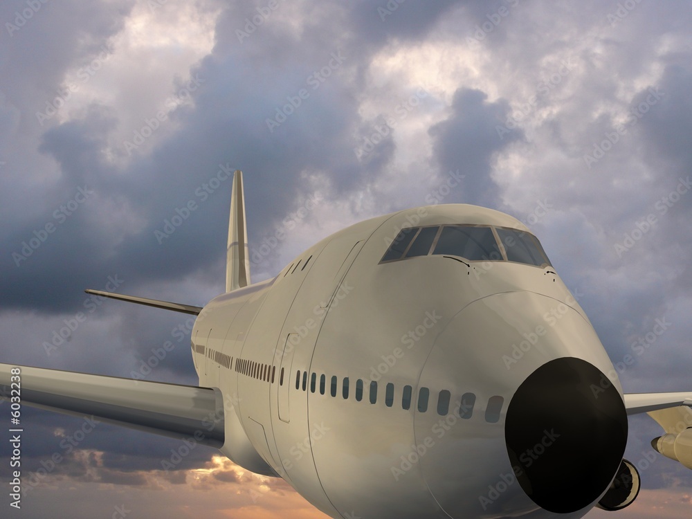 Obraz premium samolot pasażerski