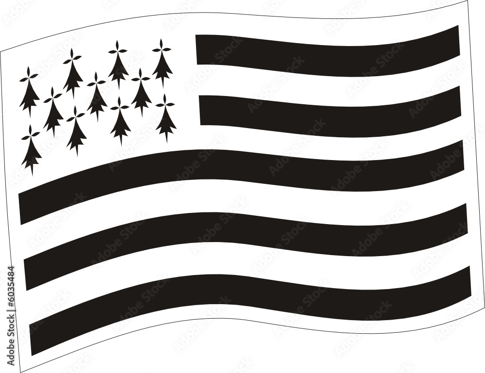 Drapeau Breton Flottant Stock Vector Adobe Stock