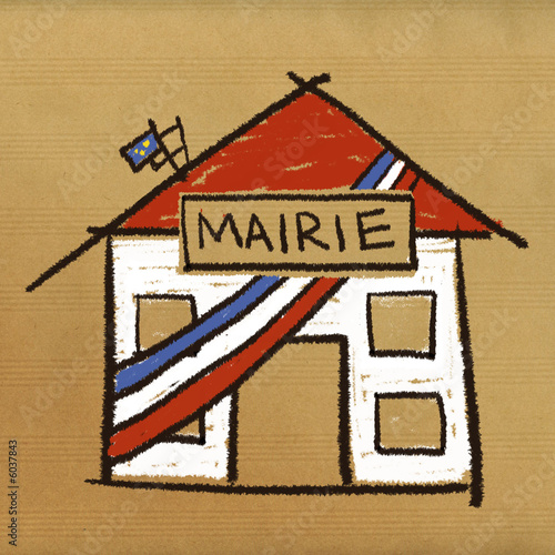 dessin mairie