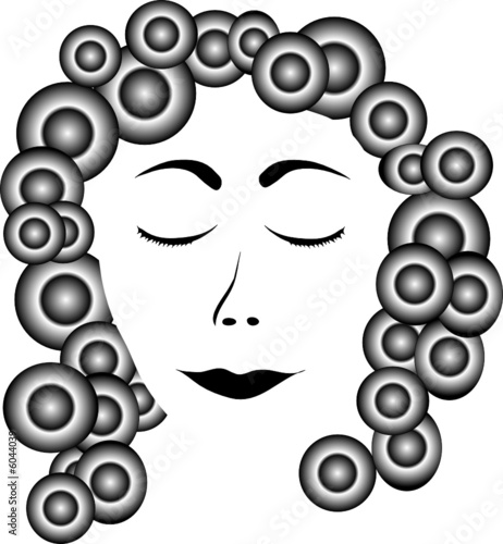 Abstract portrait of woman