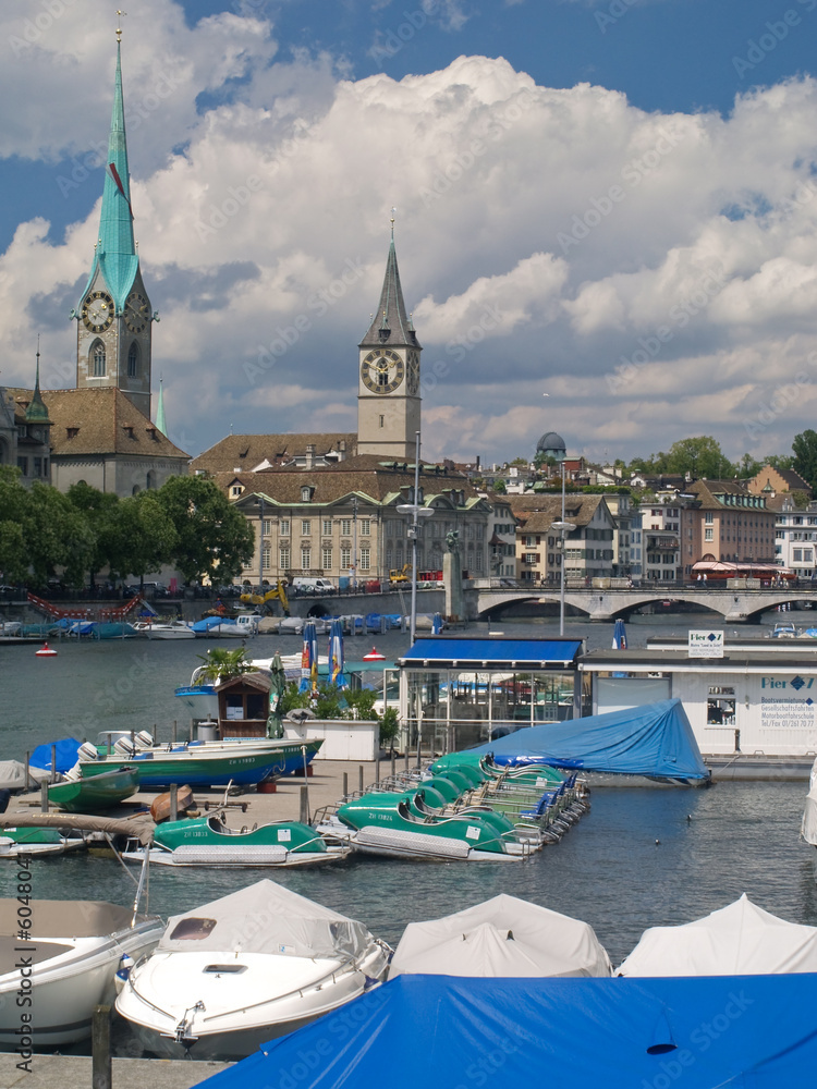 Zurich, Limmat River to Old Town