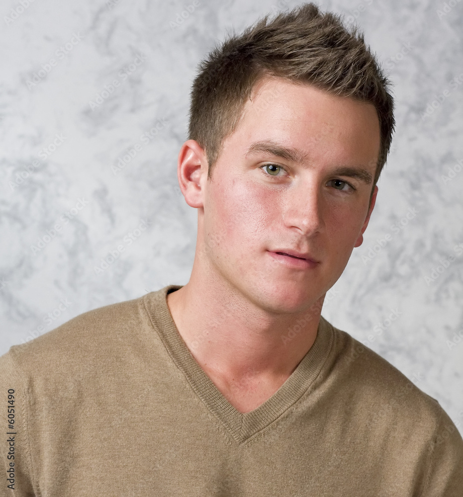 Fototapeta premium Male Model Head Shot