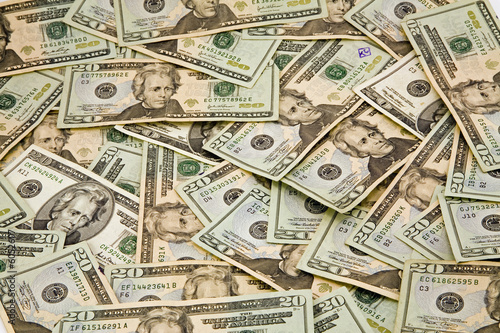 American $20 Dollar Bill Background