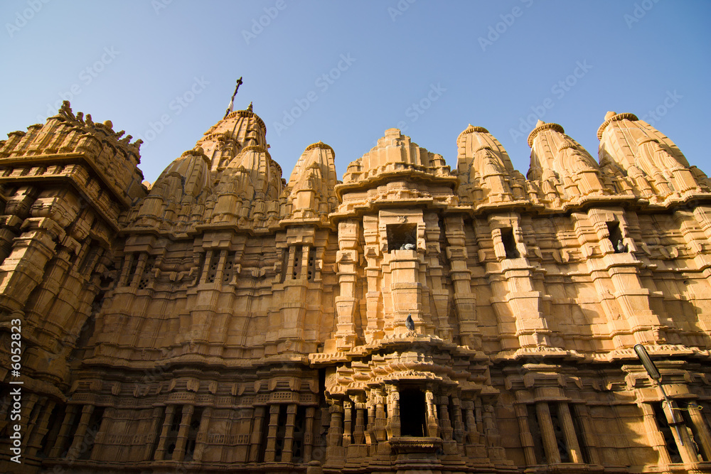 Jain temple in the fortress city of Jaisalmer, Rajasthan, India
