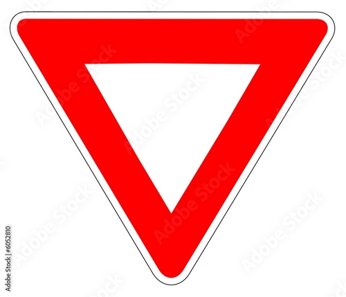 Panneau de Signalisation (Cedez le passage - AB3)