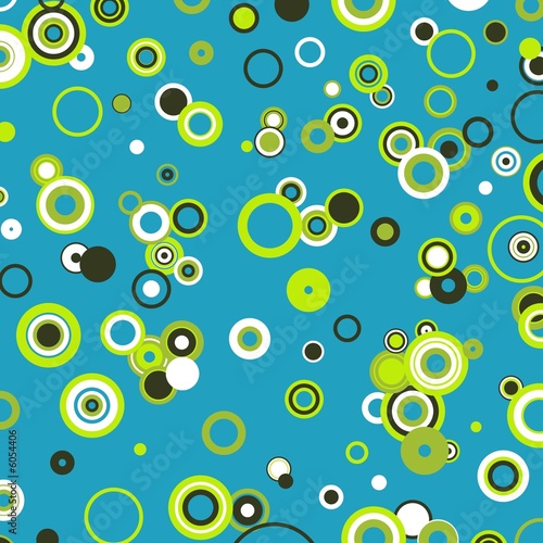 Retro green circles
