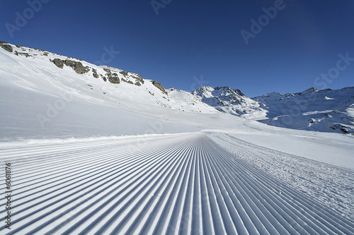 Billede på lærred Piste de ski