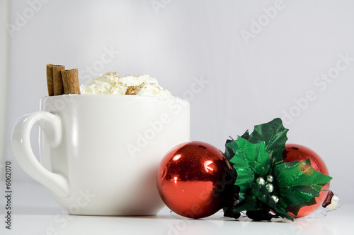 a hot cup of cocoa to bring Christmas spirit