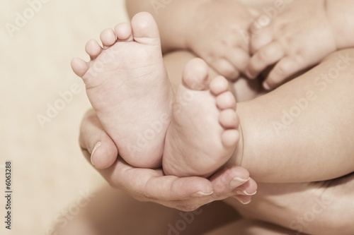 A baby's feet