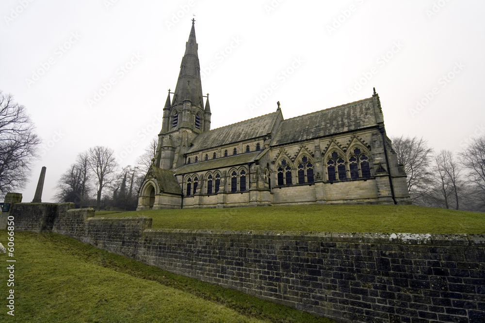 View of a Church in Fountains Abbey in North Yorkshire