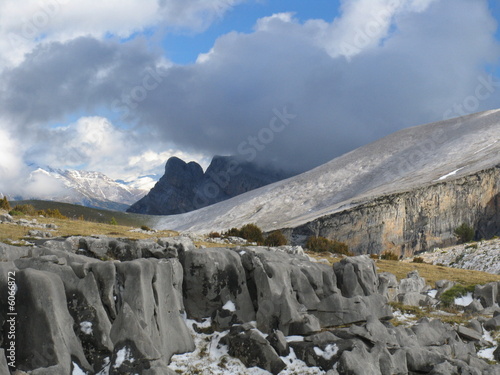 Fotografie, Obraz paisaje geológico en la montaña
