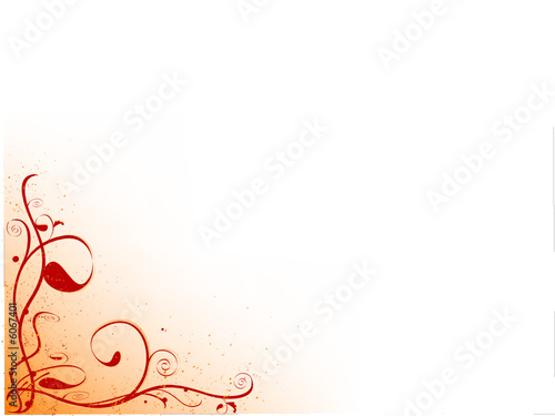 Floral corner border