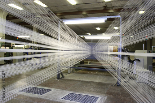 Obraz na płótnie Manufacture of synthetic threads w salonie
