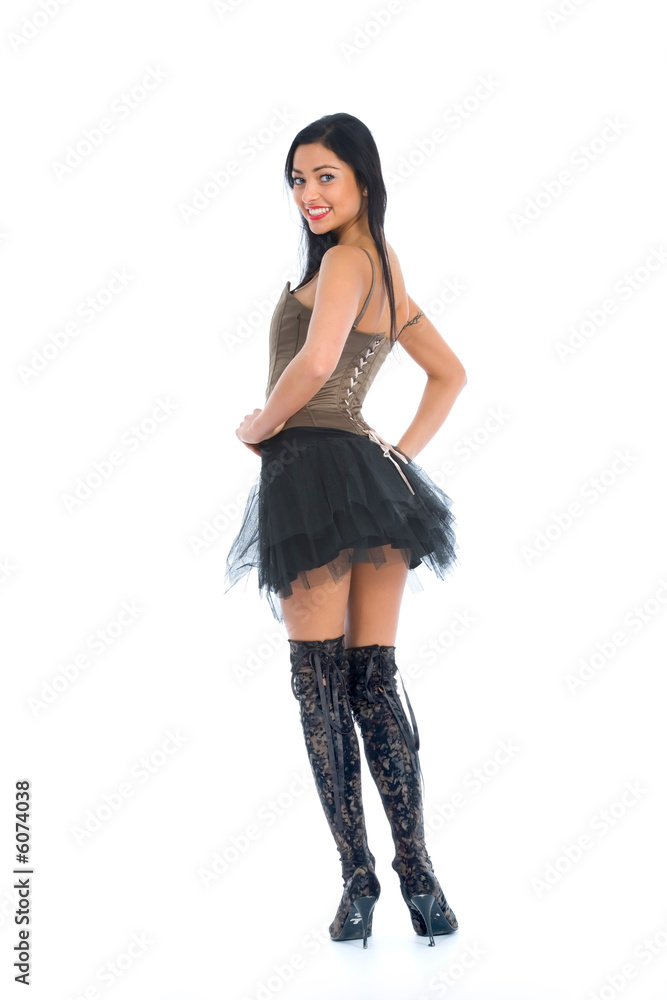 portrait of the brunette on isolated background. portrait of the brunette on isolated background.
