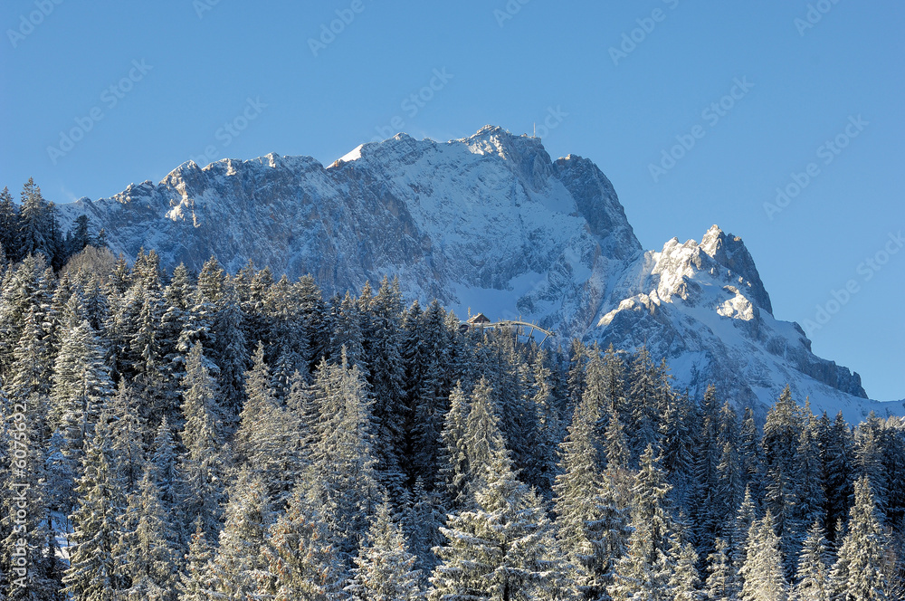 Die Zugspitze bei Garmisch-Partenkirchen