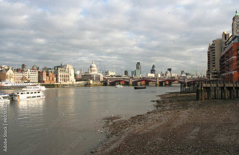 London, River Thames with St. Pauls
