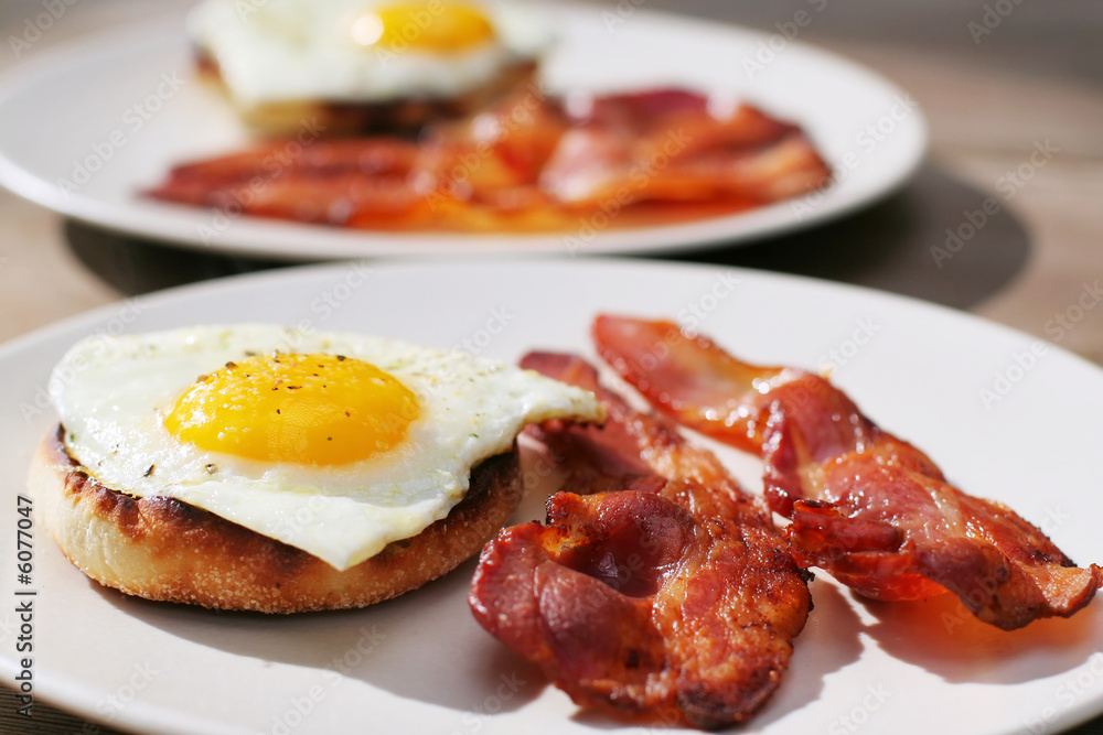 Bacon and Egg on English Muffin Bacon and Egg on English Muffin
