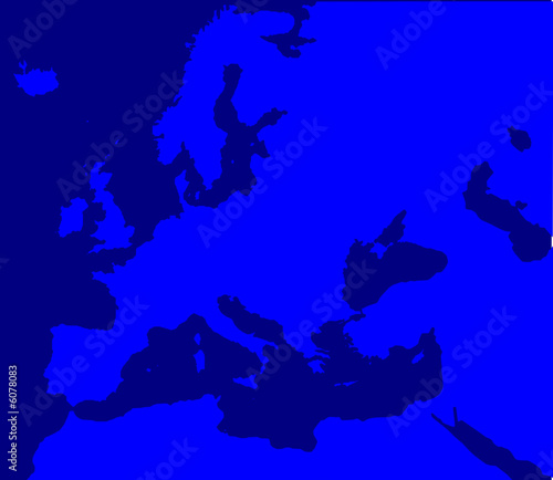 mapa em azul