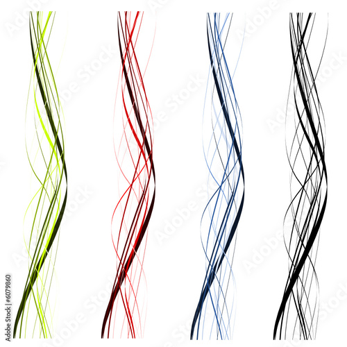 vecteur série - élégantes décorations courbes vectorielles