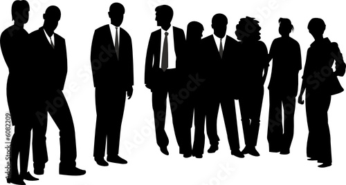 vector image of people group
