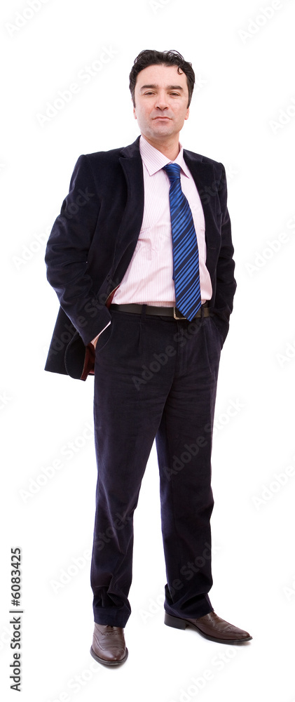 confident businessman portrait on white background confident businessman portrait on white background