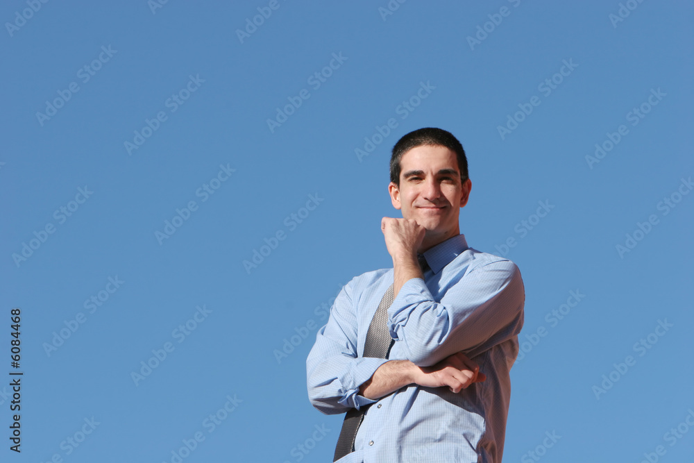 Young successful businessman outdoors Young successful businessman outdoors