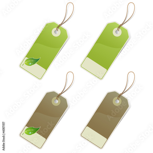 étiquettes à feuille