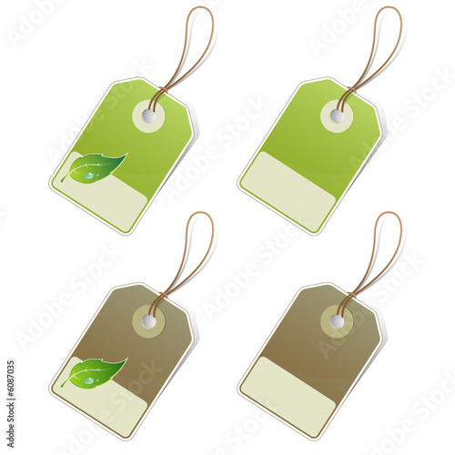 étiquettes à feuille