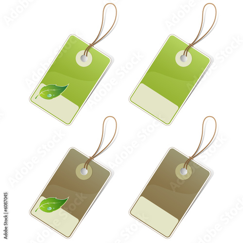 étiquettes à feuille