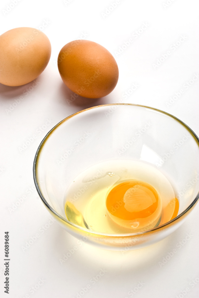 food serias: two hen's eggs and broked one food serias: two hen's eggs and broked one