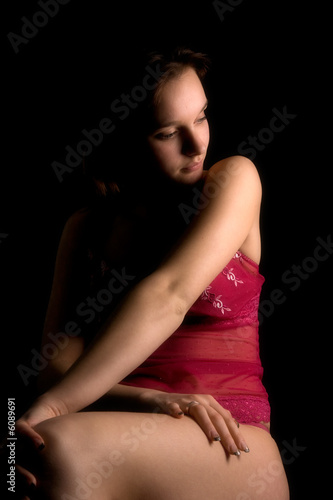 Low key lingerie waiting