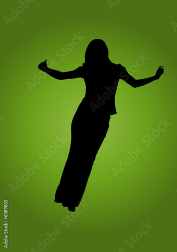 Femme qui saute
