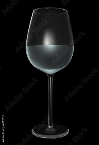 Glass on Black - Highly detailed illustration