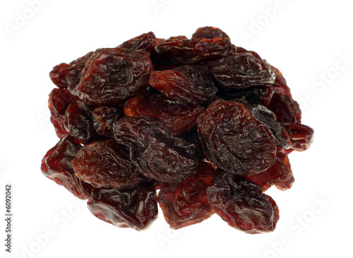 Group browh raisin isolated on white background