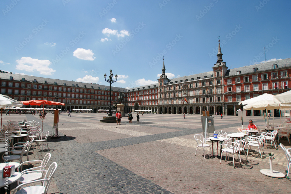 Naklejka premium Plaza Mayor in Madrid
