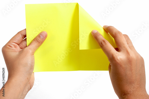 folding a piece of paper