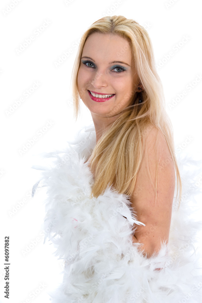 Beautiful sexual girl on white background Beautiful sexual girl on white background