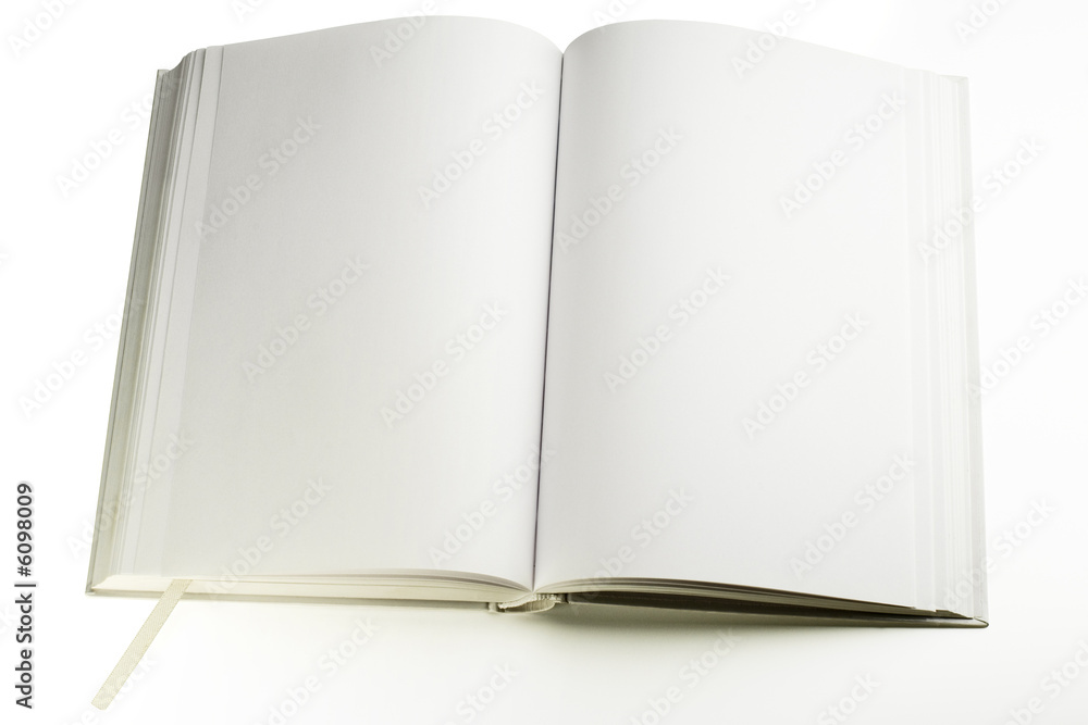 a open book on white a open book on white