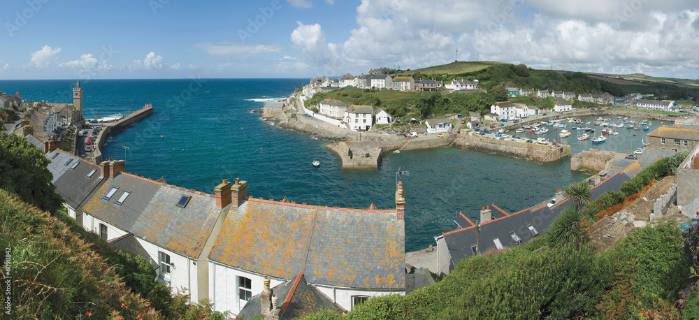 holiday resort town porthleven cornwall england uk