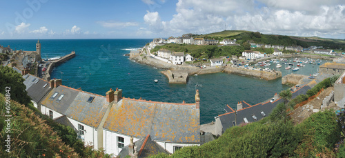 holiday resort town porthleven cornwall england uk photo