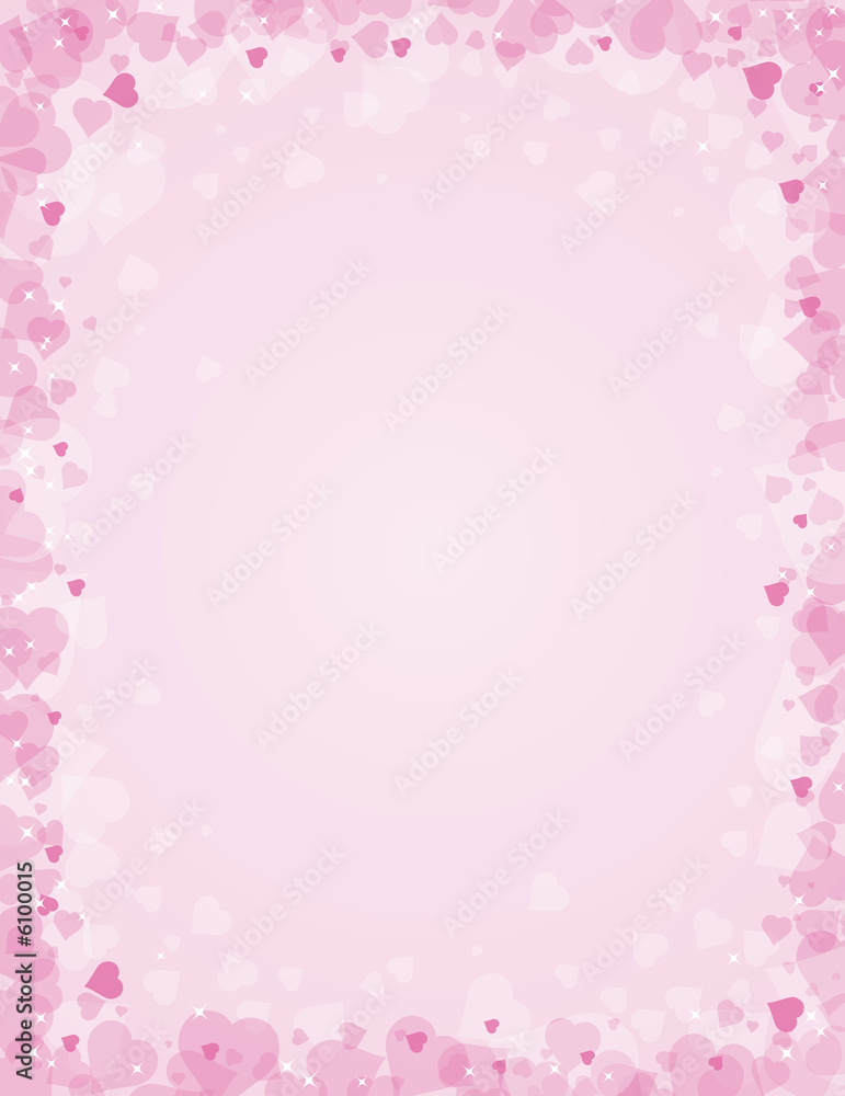 pink background for valentines day, vector illustration