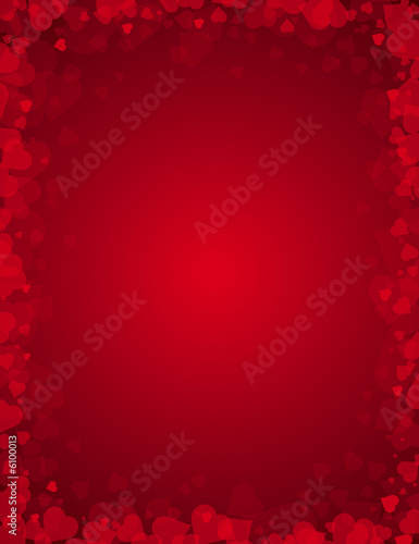 red background for valentines day,  illustration