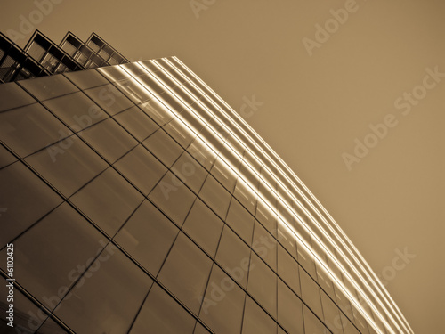 Modern office in sepia