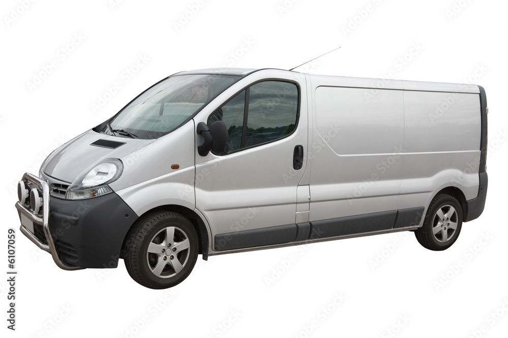 Van isolated on a white background