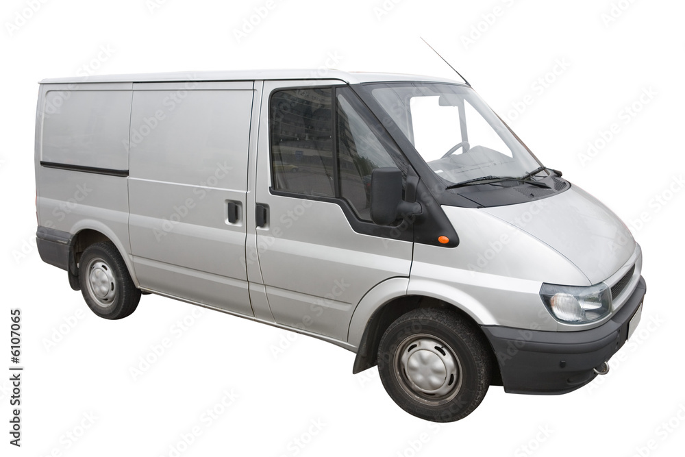 Van isolated on a white background Van isolated on a white background